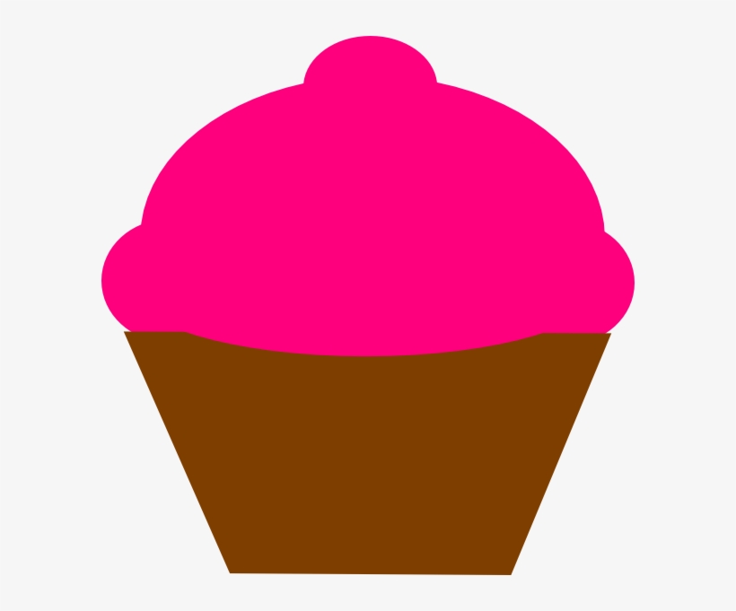 Cupcake Pink Svg Downloads - Clipart Cupcakes With Sprinkles, transparent png download