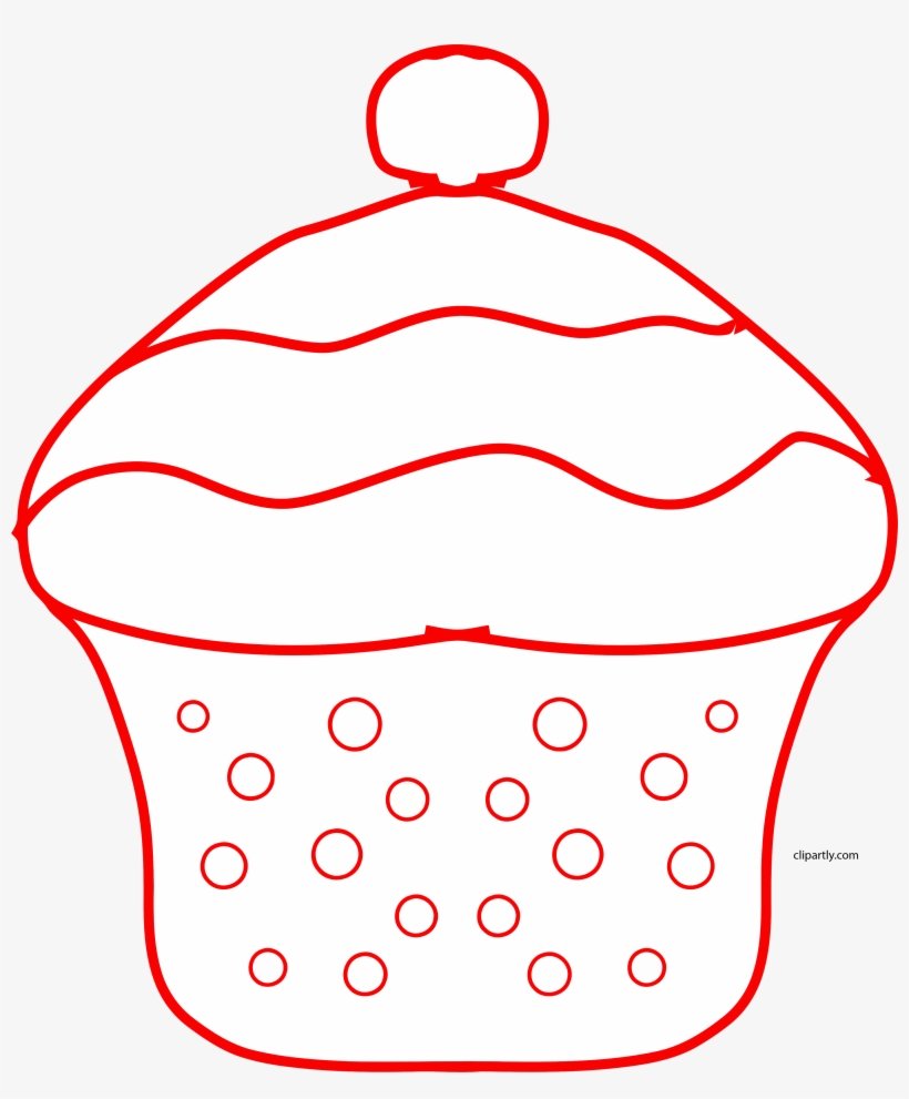 Draw Cupcake Clipart Png, transparent png download