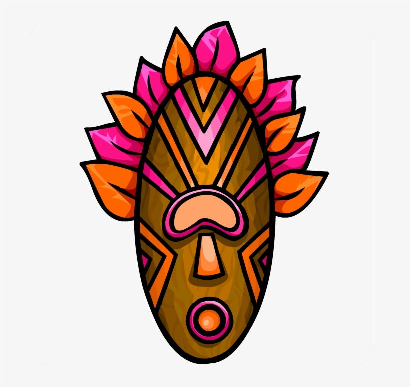 Pink Tiki Mask - Tiki Mask, transparent png download