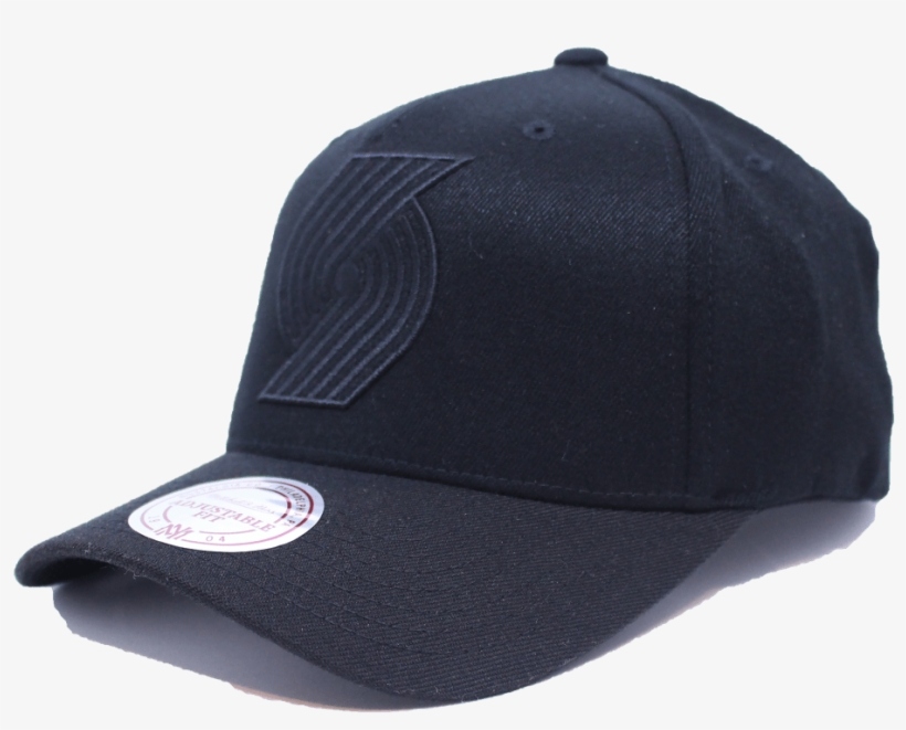 Portland Trailblazers Mitchell & Ness Nba Blackout - Under Armour Cap Black, transparent png download