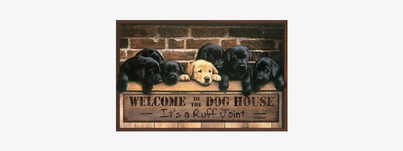 Welcome Mat Dog House - House, transparent png download