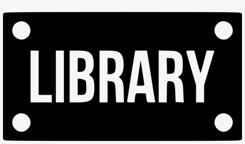 Library Room Board School Nameplate Plate Study Comments - Icandy Combat Black Background With Silver Font Librarian, transparent png download