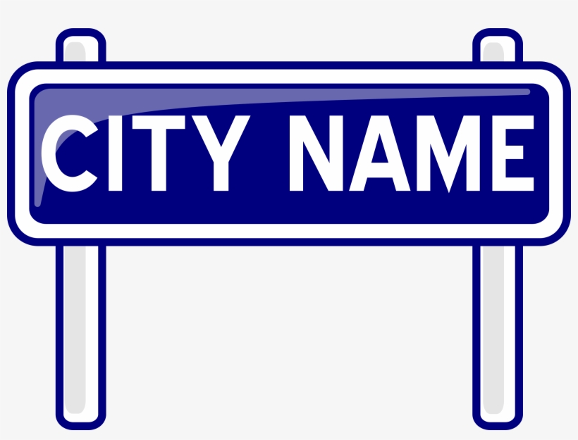 This Free Icons Png Design Of City Nameplate, transparent png download
