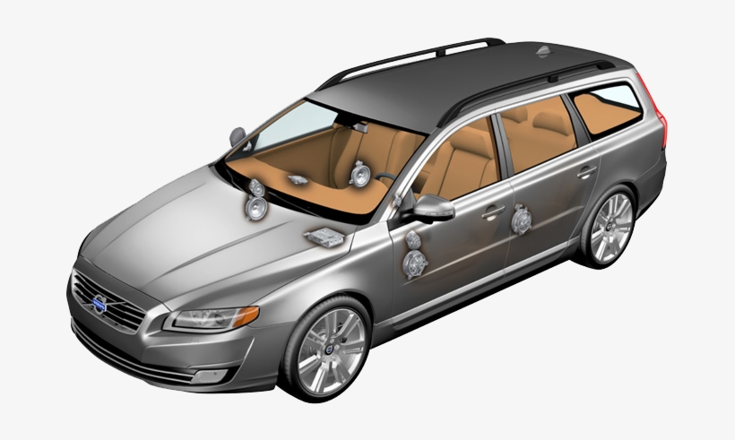 A5 X 25mm Cloth Dome Tweeters Of Impregnated Polyester, - V70 Harman Kardon, transparent png download