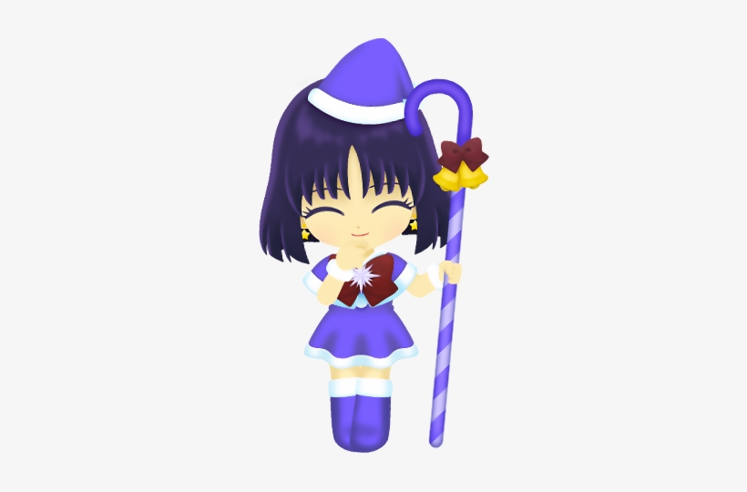 Sailor Moon Hintergrund Entitled Sailor Saturn - Sailor Moon Drops Santa, transparent png download