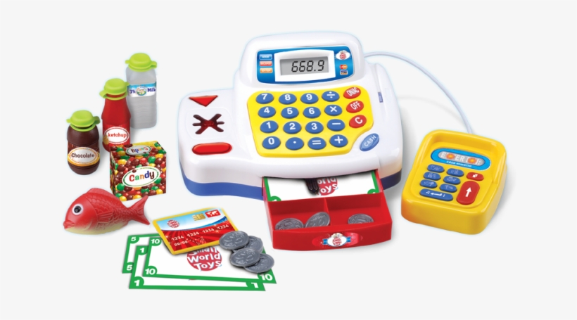 Super Cash Register - Small World Toys Talking Cash Register Toy-super Cash, transparent png download
