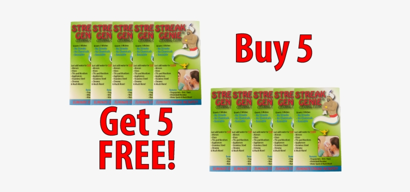 Streak Genie Buy 5 Get 5 Free - Streak Genie, transparent png download