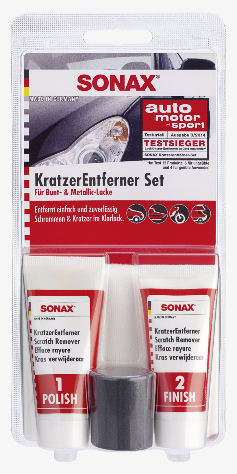 Sonax Paint Scratch Remover Set - Sonax Kratzerentferner, transparent png download