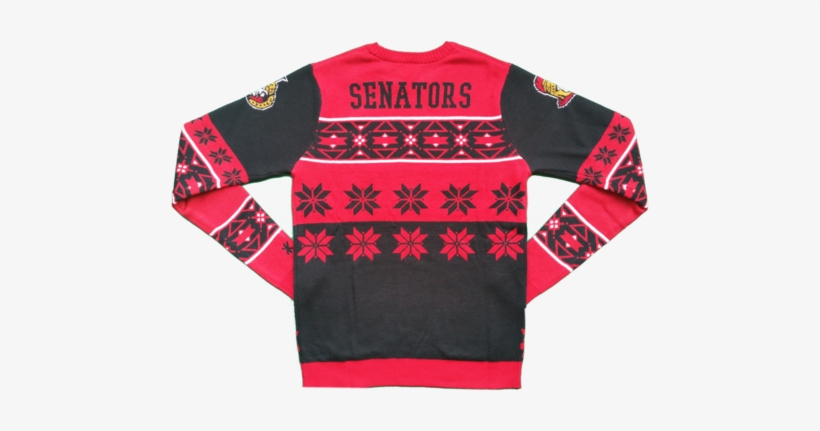 Ottawa Senators Big Logo Ugly Christmas Sweater - Sweater, transparent png download