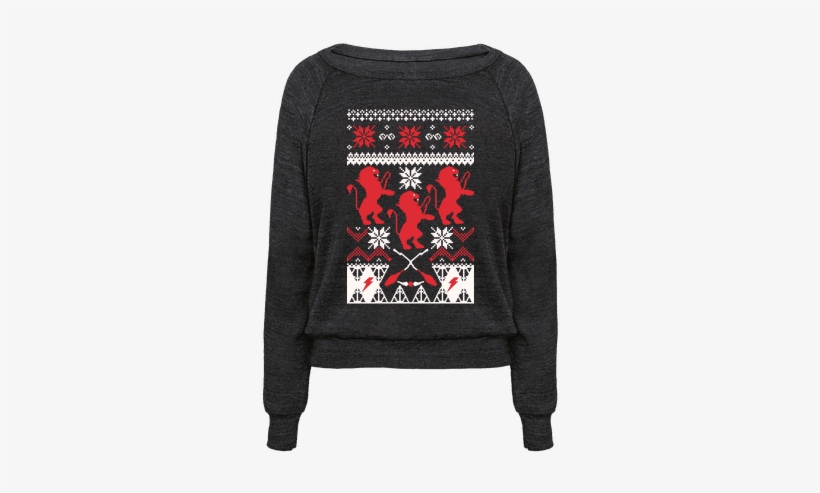 Hogwarts Ugly Sweater, $20, Look Human - Gryfindor - Christmas Sweater For Harry Potter Fan, transparent png download