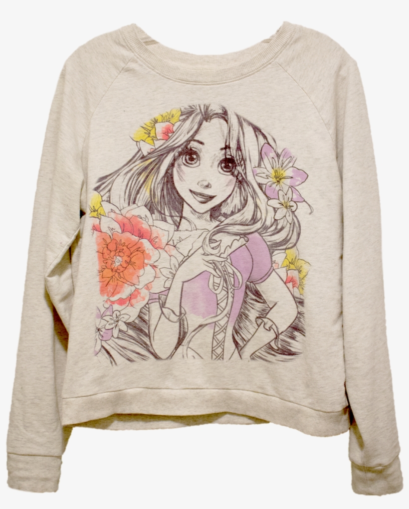 A Long Sleeve Tan Shirt With A Black Line Sketch Of - Sleeve, transparent png download