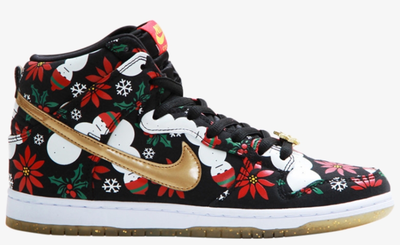 Concepts X Dunk High Sb Premium 'ugly Christmas Sweater' - Shoe, transparent png download