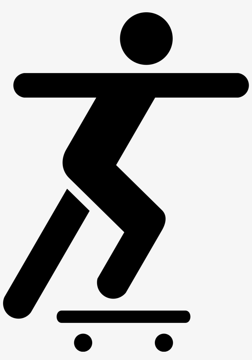 Jpg Freeuse Stock File Skate Pictogram Wikimedia Commons - Skateboarding Symbol, transparent png download