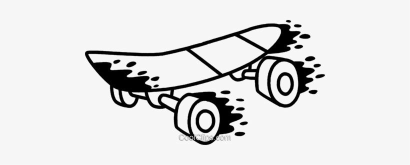 Skateboard Royalty Free Vector Clip Art Illustration - Skate Vector Png, transparent png download
