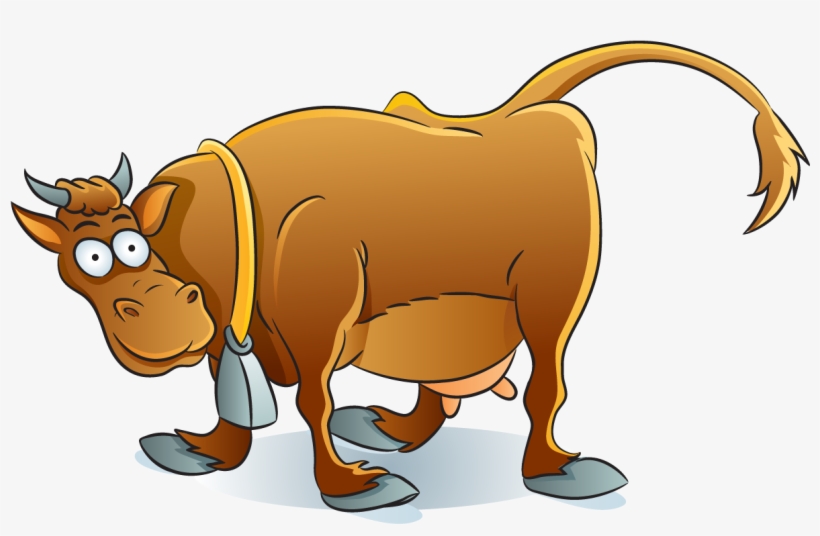 Vaca Colorida Sem Fundo Em Png - Cartoon, transparent png download