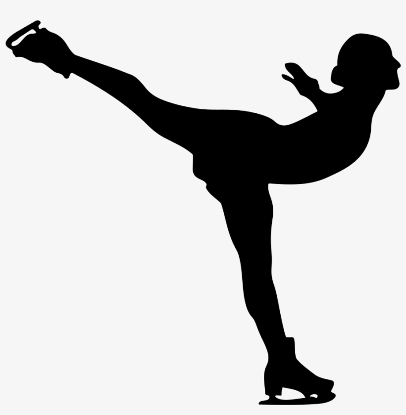 Figure Skating Figure Skate Ice Skating Ice Skates - Ice Skater Clip Art, transparent png download
