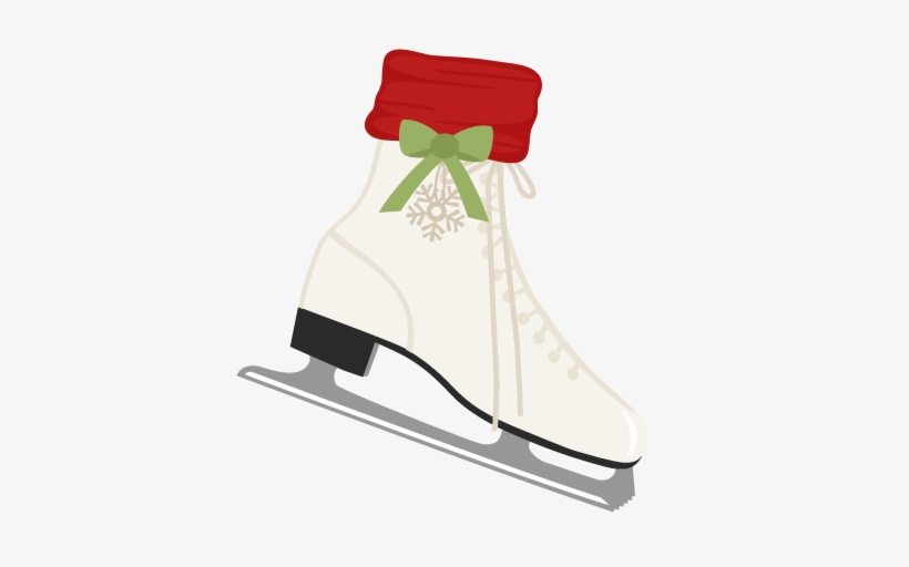 Ice Skate Svg Scrapbook Shape Winter Svg Cut File Snowflake - Miss Kate Cuttables Shoe, transparent png download