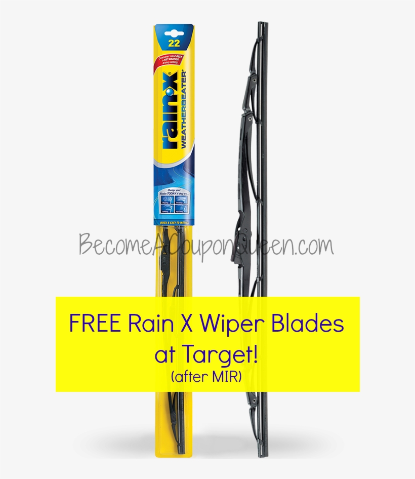 Head Over To Target For Free Rain X Weatherbeater Wiper - Rainx Rx30112 Wiper Blade,12" Size,conventional Type, transparent png download