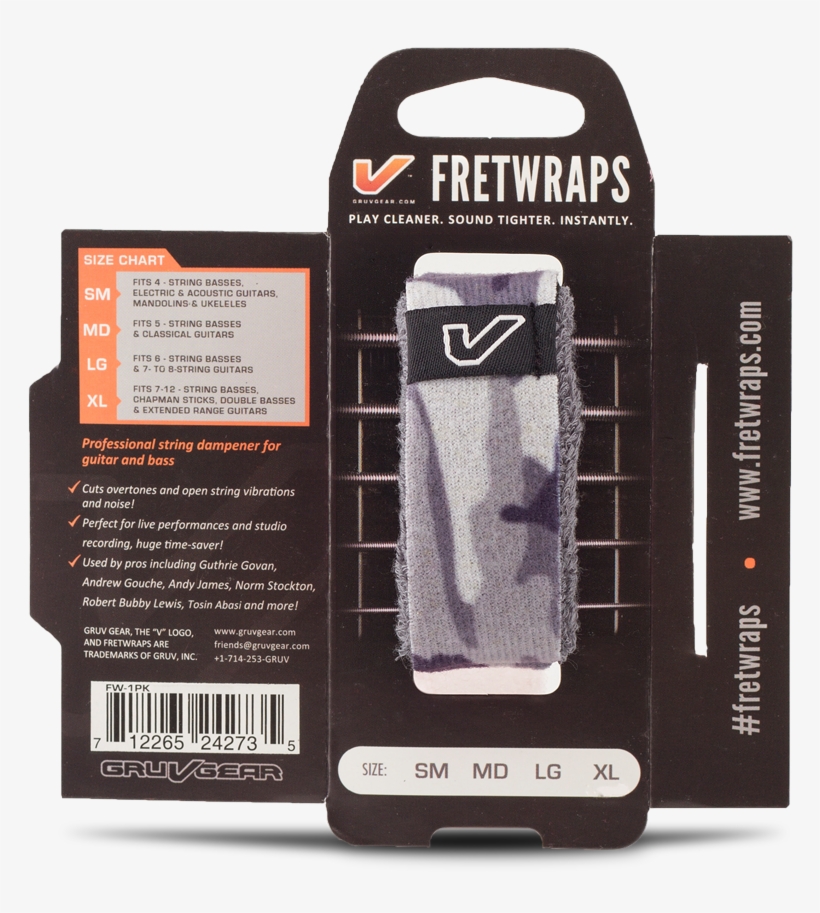 Fretwraps™ String Muters - Gruv Gear Fw-1pk-cmw-sm Fretwraps Hd String Muter -, transparent png download