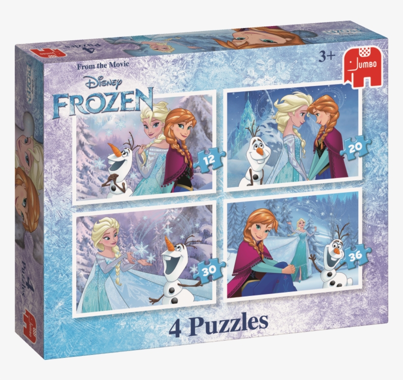 Disney Frozen 4in1 Puzzle - Paper Magic 32 Count Valentines (frozen), transparent png download