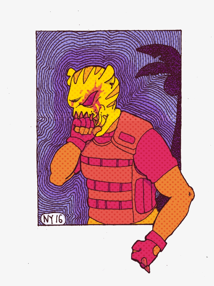 “ First Time Ever Drawing Tony Also Wanted To Work - Hot Line Miami, transparent png download