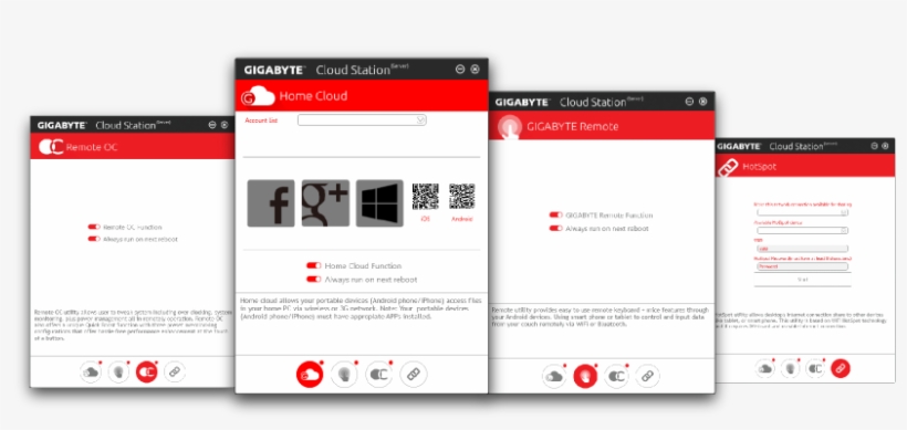 Gigabyte™ Cloud Station™ Is Composed Of Several Gigabyte - Gigabyte Smart Backup Intel 100 Series, transparent png download