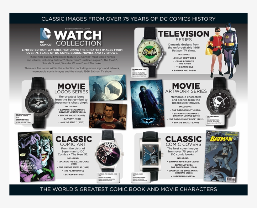 10-11 - Dc Comics Watch Collection, transparent png download