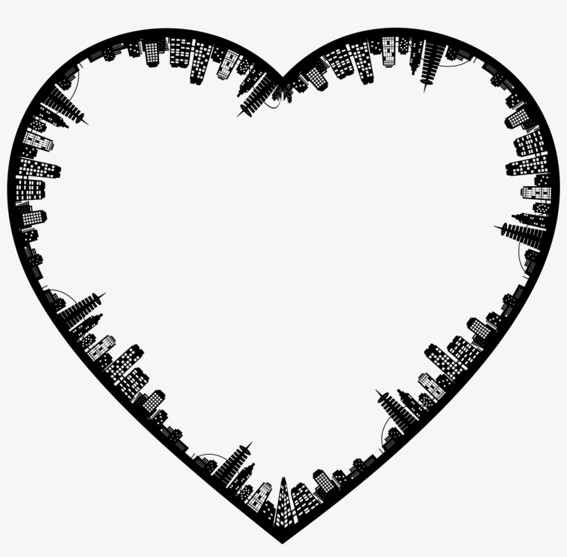 This Free Icons Png Design Of City Skyline Ii Heart, transparent png download