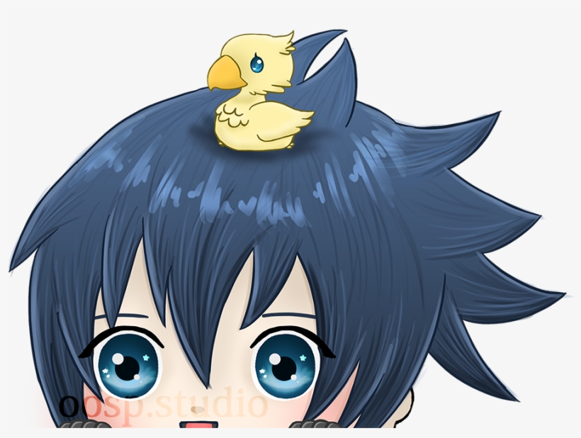Noctis Ffxv Chocobros Peeking - Noctis Lucis Caelum, transparent png download