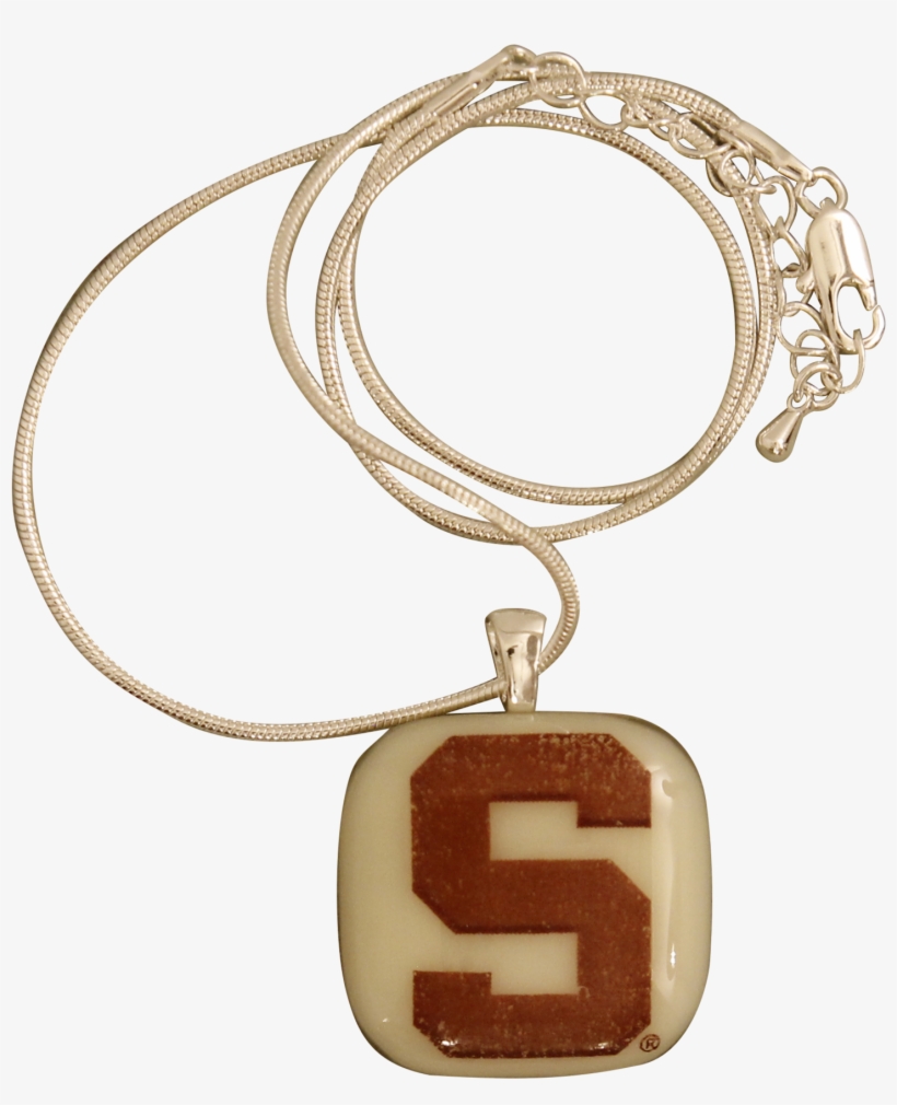 Michigan State University Glass Necklace - Michigan, transparent png download