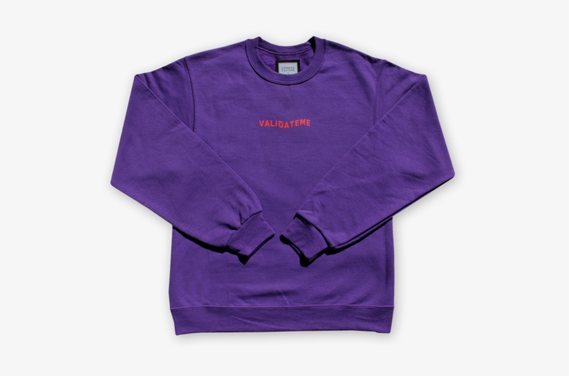 Validate Me Deep Purple Crewneck Clr - Crew Neck, transparent png download