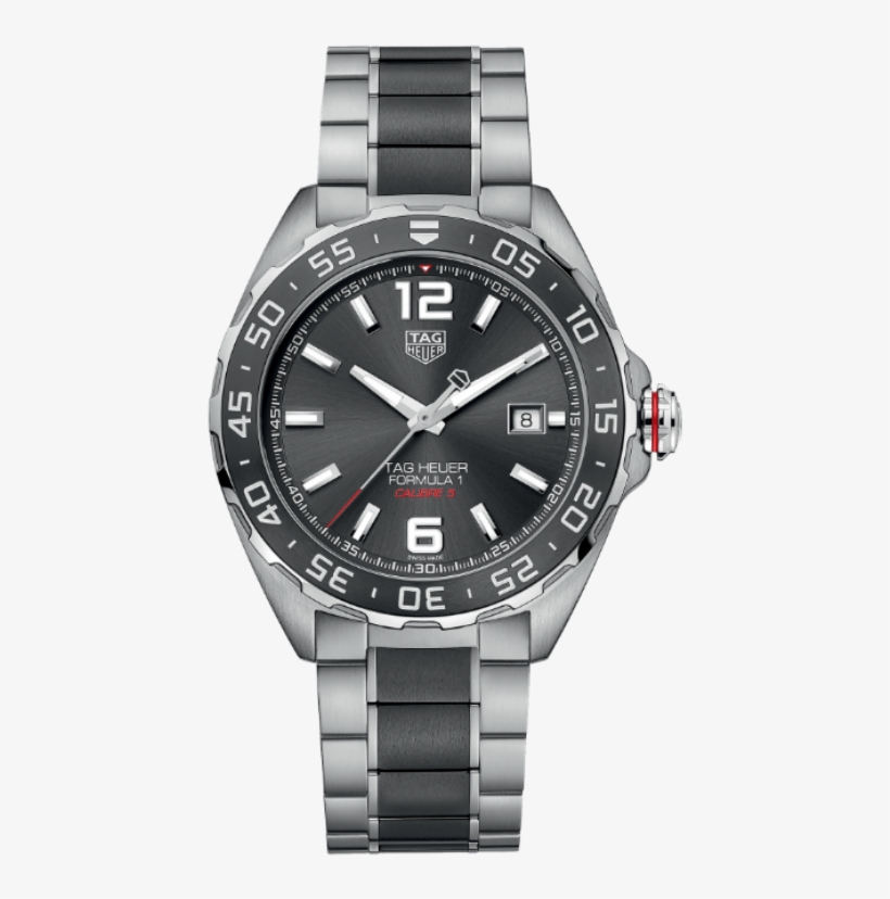 Tag Heuer Formula 1 Calibre 5 43 Mm Waz2011 Ba0843 - Tag Heuer Waz2011 Ba0843, transparent png download