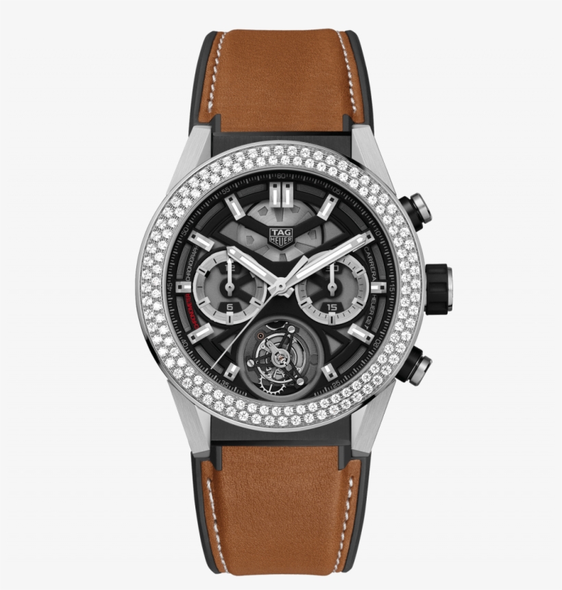 Touch To Zoom - Tag Heuer Tourbillon Diamond, transparent png download