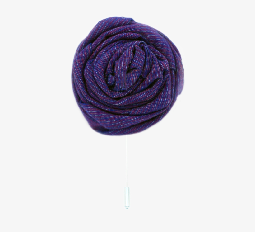 The Deep Purple Lapel Flower - Woolen, transparent png download