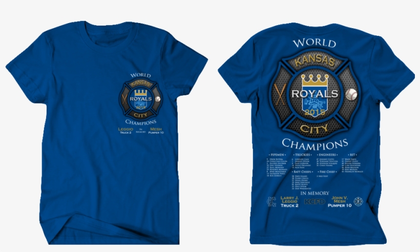 Kc Royals Maltese Memorial Front Back Blue - Bloodbath Damien T Shirt, transparent png download