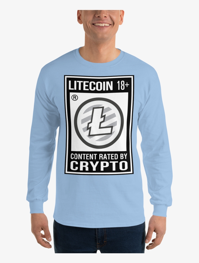 Litecoin 18 Long Sleeve T-shirt, transparent png download