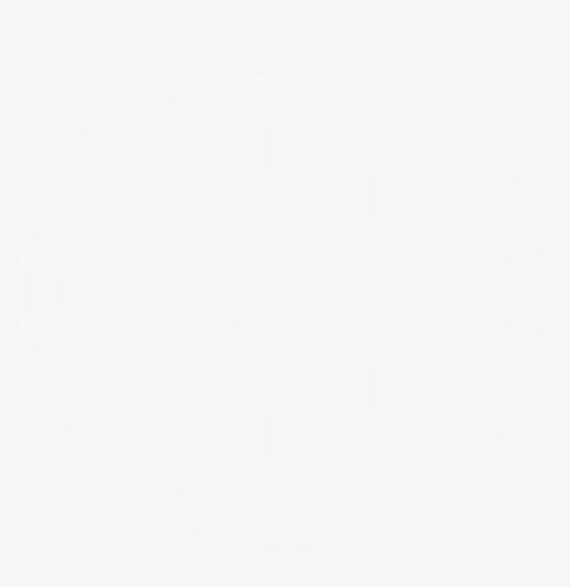 Zcash Logo Cutout Offwhite 2x Min - Play Button Icon Png, transparent png download