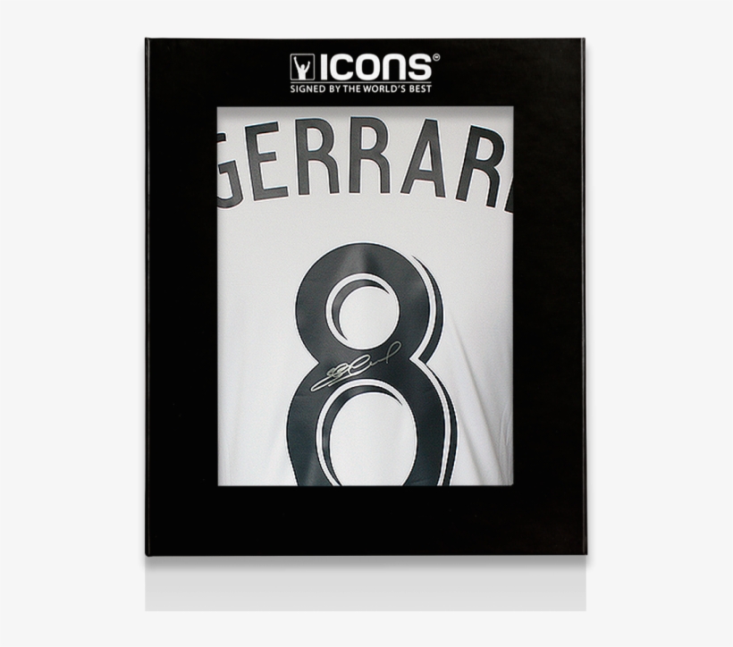 Steven Gerrard Back Signed La Galaxy 2014-15 Home Shirt - La Galaxy Back Of Shirt, transparent png download