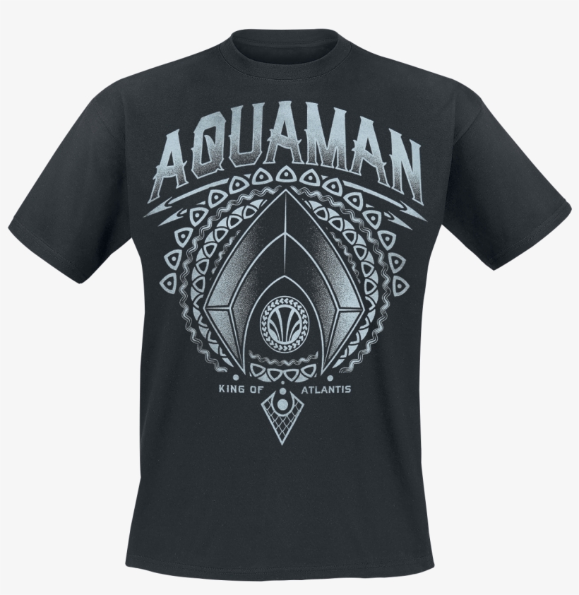 King Of Atlantis Black T-shirt 367213 Mqawcbk, transparent png download