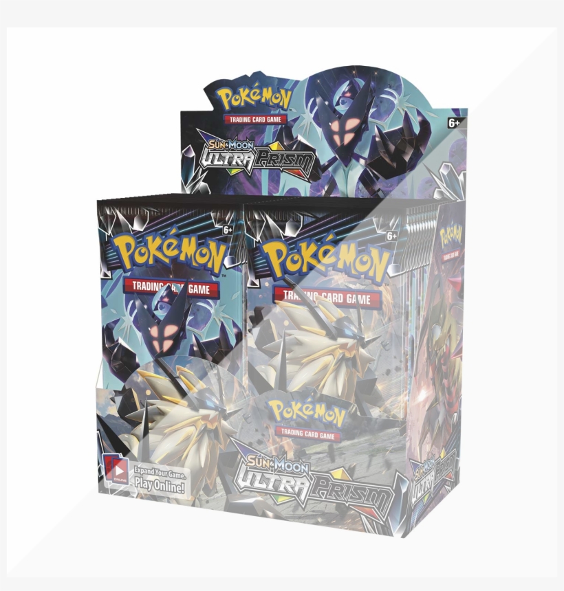 Sun & Moon Ultra Prism Booster Half Box - Pokemon Ultra Prism Booster Box, transparent png download