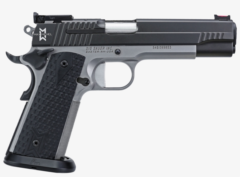 Sig Sauer 19119maxm 1911 Single 9mm Luger 5″ 9 1 Black - 1911 Pistol, transparent png download