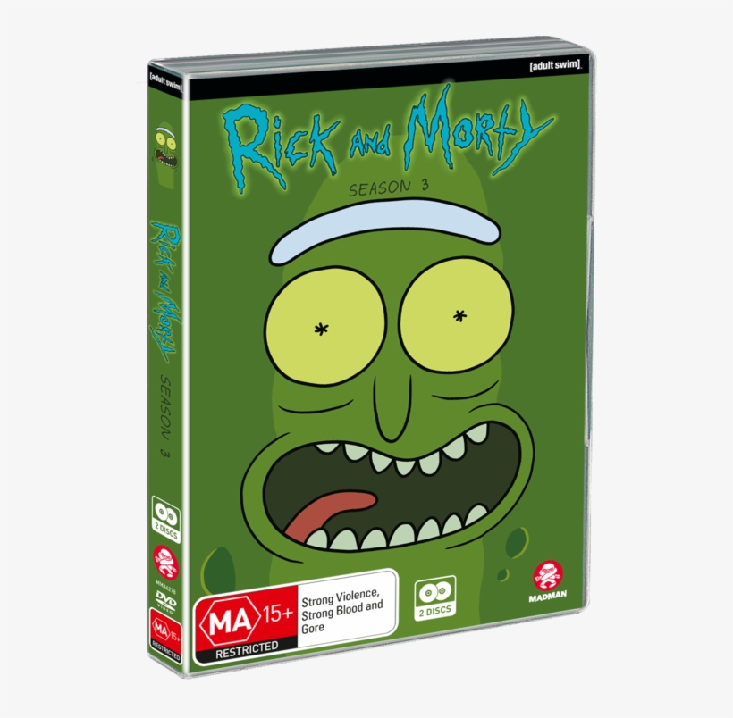 Rick And Morty Season - Rick And Morty Season 3 Dvd, transparent png download