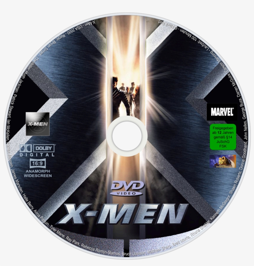 X-men Dvd Disc Image - X Men 1 Dvd, transparent png download