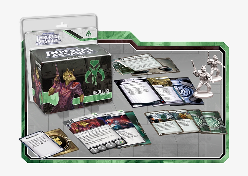 Hired Guns Preview - Imperial Assault: Hired Guns Villain Pack By Fantasy, transparent png download
