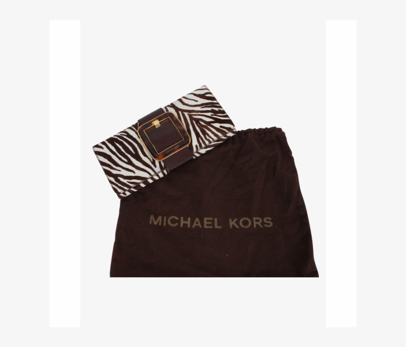 Michael Kors Zebra Clutch 4 Thumbnail - Leather, transparent png download