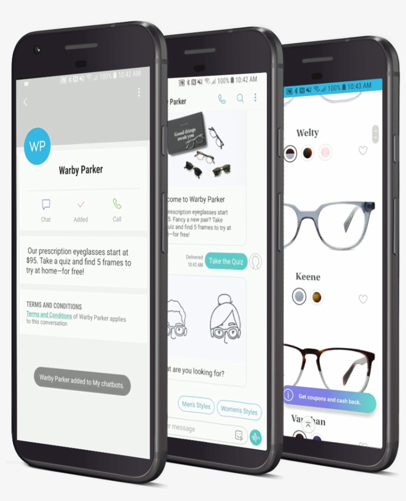 The Warby Parker Chatbot Presents Customers With Personalized - Iphone, transparent png download