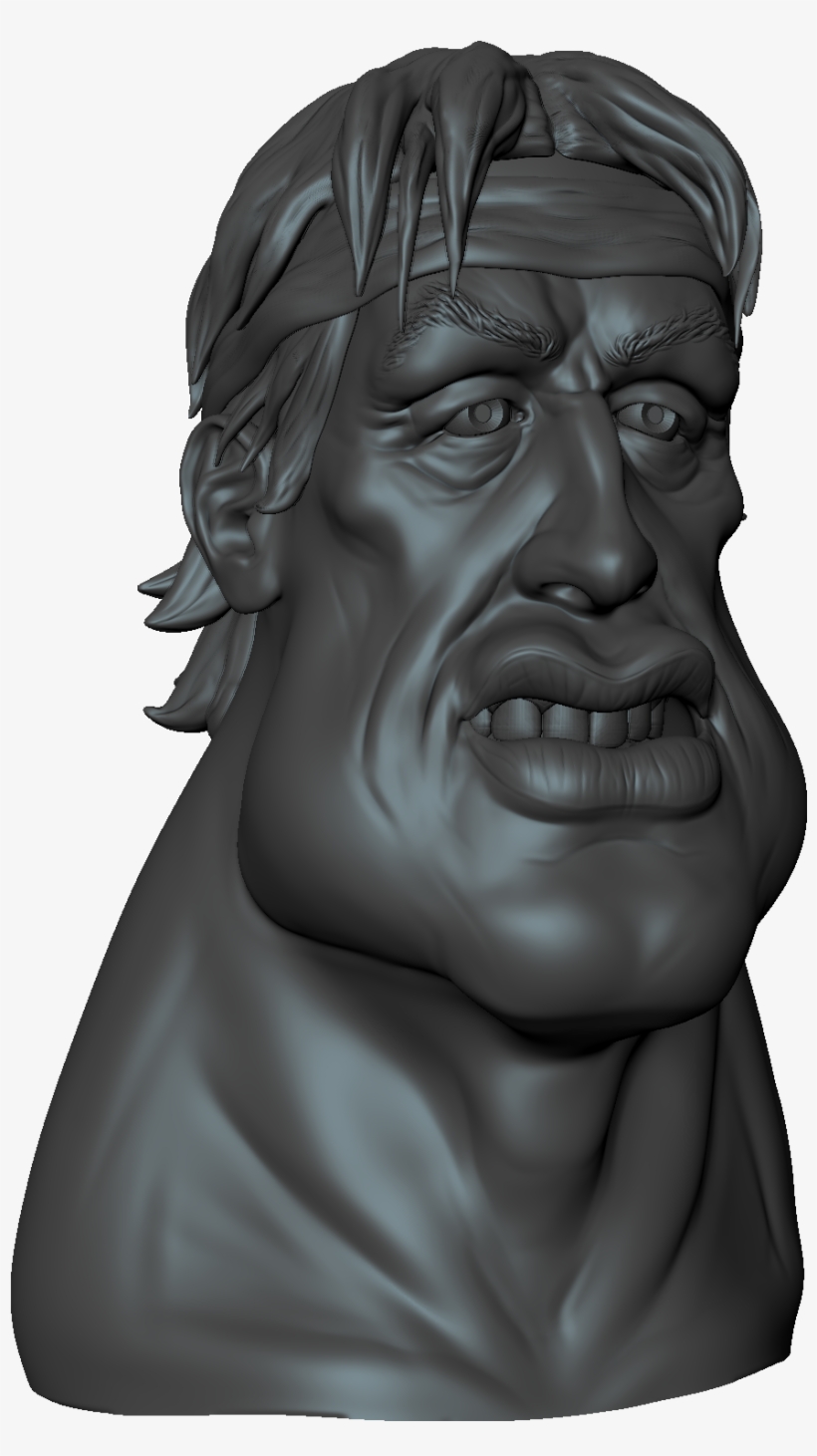 Sly Stallone Model Progress - Bust, transparent png download