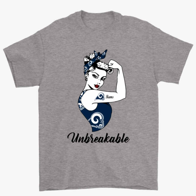 Strong Los Angeles Rams Unbreakable Strong Woman Nfl - My Patronus Is A Pikachu Tshirt, transparent png download