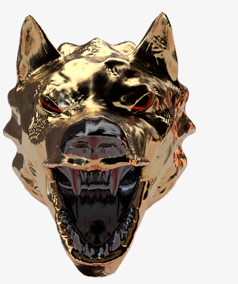 Wolfgold - Goaltender Mask, transparent png download