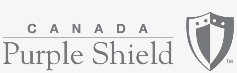 Purple Shield Logo Gray - Purpleshield Canada, transparent png download
